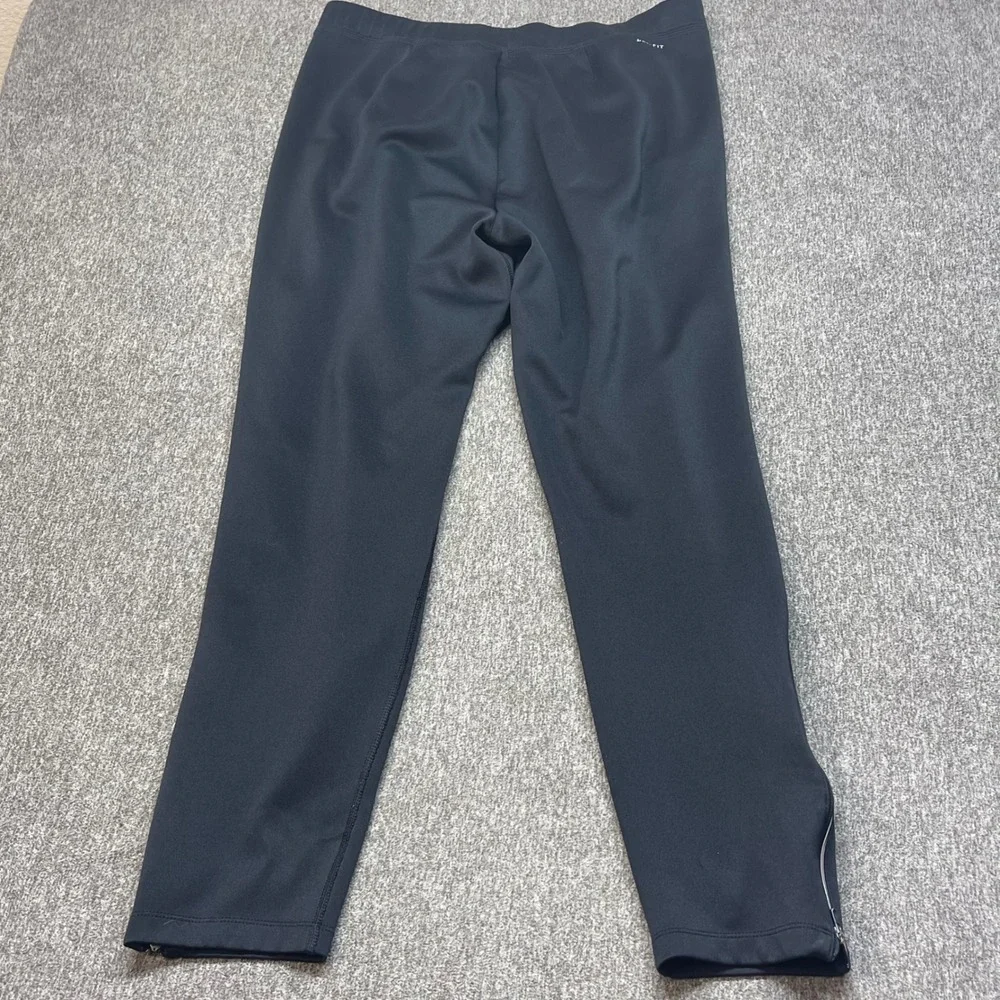 Nike Running Dri-FIT Pants Mens Large Black Zipper Pockets Ankle Zip Joggers‎ L